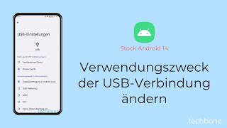 Verwendungszweck der USBVerbindung ändern Android 14 [upl. by Sennahoj]