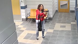 Wild Video Shows Woman Opening Fire Inside Bristol Police Station [upl. by Akiraa67]