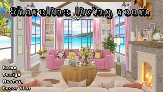 Home Design Master Decor Star  Shoreline living room 💖 gameplay gaming youtub [upl. by Nayd]