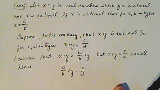 Discrete Mathematics Proof by Contradiction  Rational and Irrational [upl. by Inna]