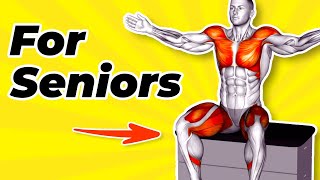 ➜ 10 EASY CHAIR EXERCISES for SENIORS With Music [upl. by Rhyne]