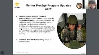 Army Mentor Protégé and PPI Program Webinar [upl. by Celinka]