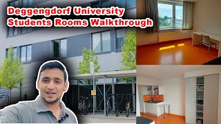 DIT Deggendorf University 🎓 International Students Apartments Walkthrough  DIT Students Rooms 2023 [upl. by Cedar]