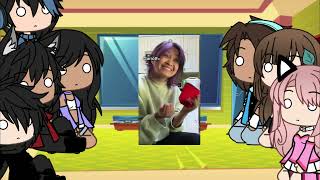 Aphmau crew react Gacha life [upl. by Lipcombe]