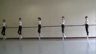 Bolshoi Ballet Academy 5to año varones  Examen final 2012 Barra [upl. by Eadwina]