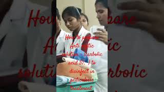 How to prepare Anti sceptic solution  carbolic acid 5  in pediculosis treatment to disinfect [upl. by Evangelist435]