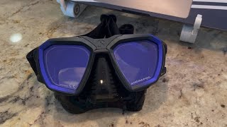 Scuba pro d mask with prescription bifocals [upl. by Mallina]