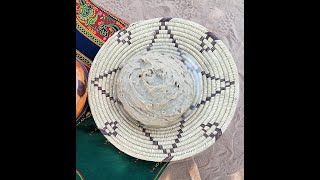 How to make Oshifima  Namibian pearl millet stiff porridge  Mahangu pap  Hirsebrei Namibian food [upl. by Adierf]