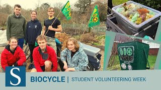 Biocycle  Student Volunteering Week [upl. by Nannette]