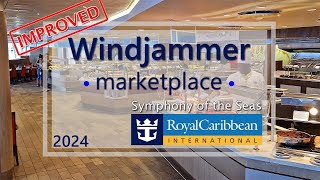 Improved breakfast buffet Windjammer Royal Caribbean cruise SymphonyoftheSeas CruiseTravelVideos [upl. by Dreher889]