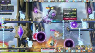 Maplestory GMS RebootKronos Blaze Wizard Farming Arteria Top Deck Passage 6 Low Effort 18k [upl. by Rider]