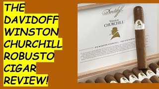 THE DAVIDOFF WINSTON CHURCHILL ROBUSTO CIGAR REVIEW cigaremperor cigarsociety cigarshow [upl. by Derriey]