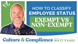 How to Classify Employee Status  Exempt vs NonExempt [upl. by Daniyal]