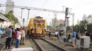 12951 Tejas Rajdhani Express Departing Mumbai Central Station on its Birthday Celebration [upl. by Stanfield]