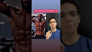 EVOLUÇÃO de ENDOMORFO 😱antesedepois motivacao endomorfo academia musculação shorts [upl. by Nybor]