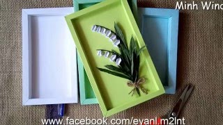 How to make frame  Hướng dẫn làm khung ảnh từ giấy bìa [upl. by Tessie553]