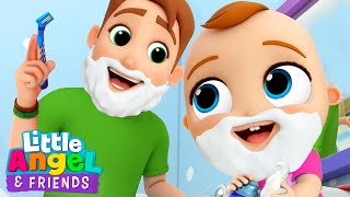 Daddy I Love You  Baby John  Little Angel And Friends Fun Educational Songs [upl. by Attenohs]