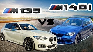 BMW M135I VS BMW M140 WHICH ONES FASTER OVER A 14 MILE RACE [upl. by Akere]