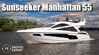 Sunseeker Manhattan 55 Dusseldorf Boat Show 2024  Yachts Expert sunseekermanhattan55 [upl. by Franciscka232]