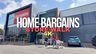 Home Bargains Store Walk 4K  Discover the Best Deals at Home Bargains With Us [upl. by Ecnadnac]