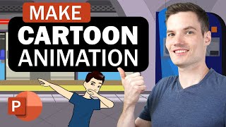 How to Make Animated Cartoon of Yourself in PowerPoint [upl. by Etnoval]