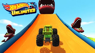 HOT WHEELS UNLIMITED 2  GUNKSTER Twin Mill 3 Sharkruiser In My Tracks [upl. by Pros]