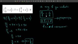 13  dars Chiziqli tenglamalar  ALGEBRA KURSI [upl. by Alorac90]