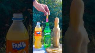 Super experiment Sprite Pepsi and Mentos at the same time 🔥 experiment mentos [upl. by Ericha]