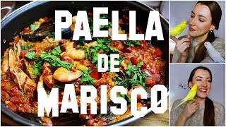 RECETA PAELLA MARISCO  EN SARTÉN  FÁCIL Y RÁPIDA [upl. by Alecia]