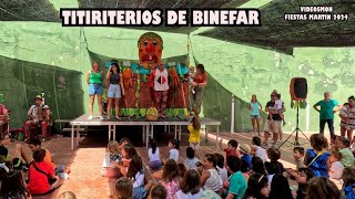 TITIRITERIOS DE BINEFAR  FIESTAS MARTIN 2024 [upl. by Aydiv826]