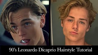 Leonardo DiCaprio Inspired Hairstyle Tutorial 2023  UPDATED [upl. by Behnken643]