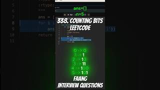 Leetcode 338  Counting Bits [upl. by Pagas]