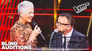 Annarita e Gigi D’Alessio cantano insieme “Reginella”  The Voice Senior 4  Blind Auditions [upl. by Verla3]