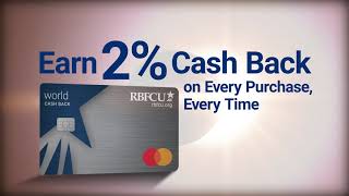 RBFCU World Cash Back Mastercard® [upl. by Hultin]