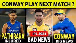 IPL 2024  Pathirana Injured Practice Camp  Conway Play Next Match   Richard Gleeson Bad News [upl. by Rocray]