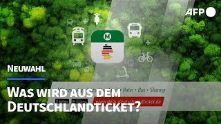 Was wird aus dem Deutschlandticket  AFP [upl. by Sitnalta]