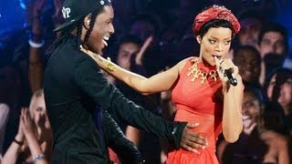 Rihanna Performs quotCockinessquot 2012 MTV VMA Video Music Awards quotWe Found Lovequot [upl. by Kobe814]