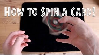 Pirouette Card SpinCard Flourish TutorialLearn Cardistry [upl. by Aehtrod297]