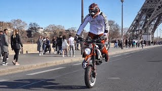 SUPERMOTO MT07 STREET  PARIS PEOPLE REACTION 12 [upl. by Euqinmod4]