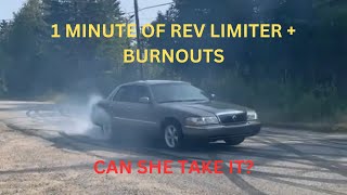 Grand Marquis REDLINED For 1 Min amp BURNOUTS… [upl. by Eceinahs150]