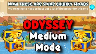 BTD6 Odyssey Medium Tutorial  Now These Are Some Chunky Moabs [upl. by Celik956]