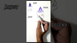 drawing candle Litwick in different Levels [upl. by Corena850]