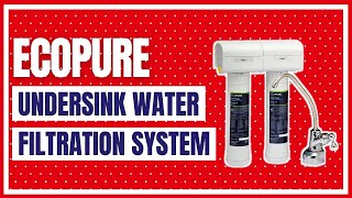 EcoPure ECOP20 Dual Stage Undersink Water Filtration System [upl. by Avehsile]