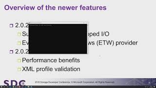 SDC 2018  Whats New with DiskSpd Microsofts Storage Performance Tool for Windows [upl. by Swetlana]