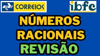 CONCURSO DOS CORREIOS  MATEMÁTICA DA BANCA IBFC  REVISÃO DE NÚMEROS RACIONAIS  FRAÇÕES CORREIOS [upl. by Millhon]