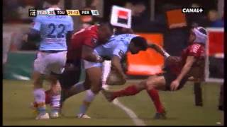 Top 14 Toulon vs PerpignanTampon Bastareaud [upl. by Ecnarrat]