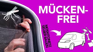 Mückengitter Kastenwagen für Heck und Schiebetür  DIY 🦟 [upl. by Allekram]