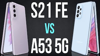 S21 FE vs A53 5G Comparativo [upl. by Anividul]