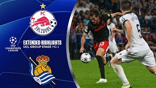 Red Bull Salzburg vs Real Sociedad Extended Highlights  UCL Group Stage MD 2  CBS Sports Golazo [upl. by Blanding]