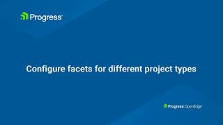 Configure Facets for Different Project Types [upl. by Otiv]